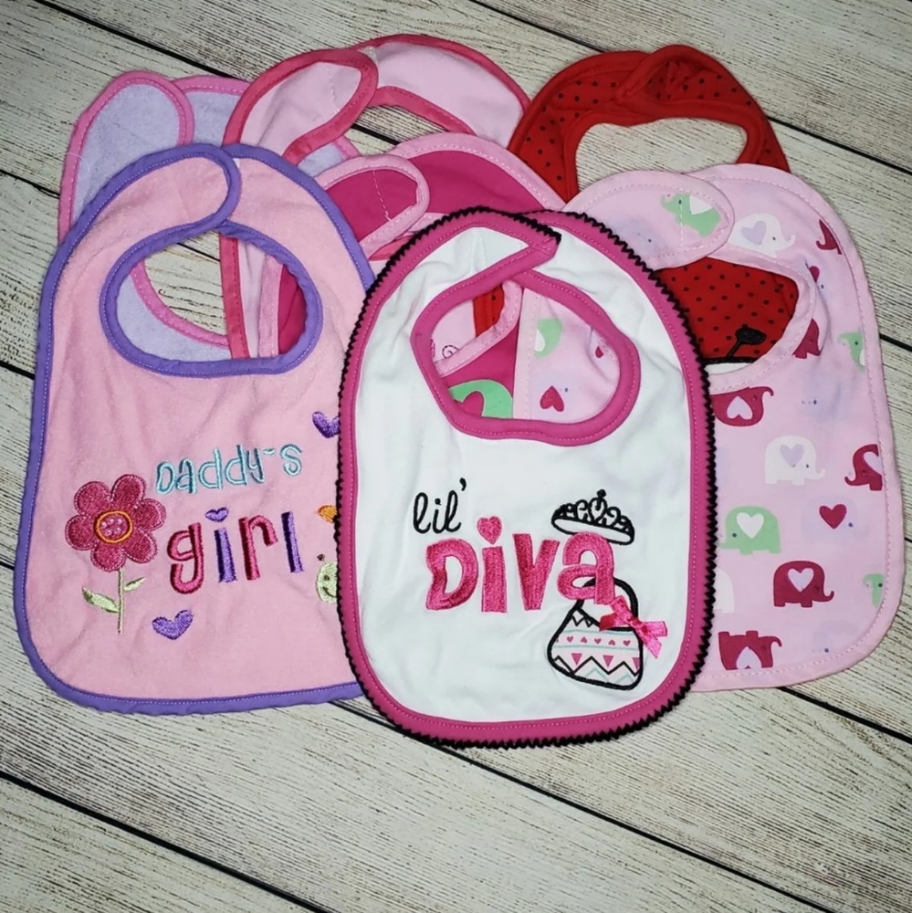 Baby girl bibs